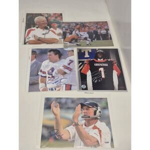 DRE KIRKPATRICK SIGNED 8X10 PHOTO With 4 Denver Broncos Autographed Lot Nfl